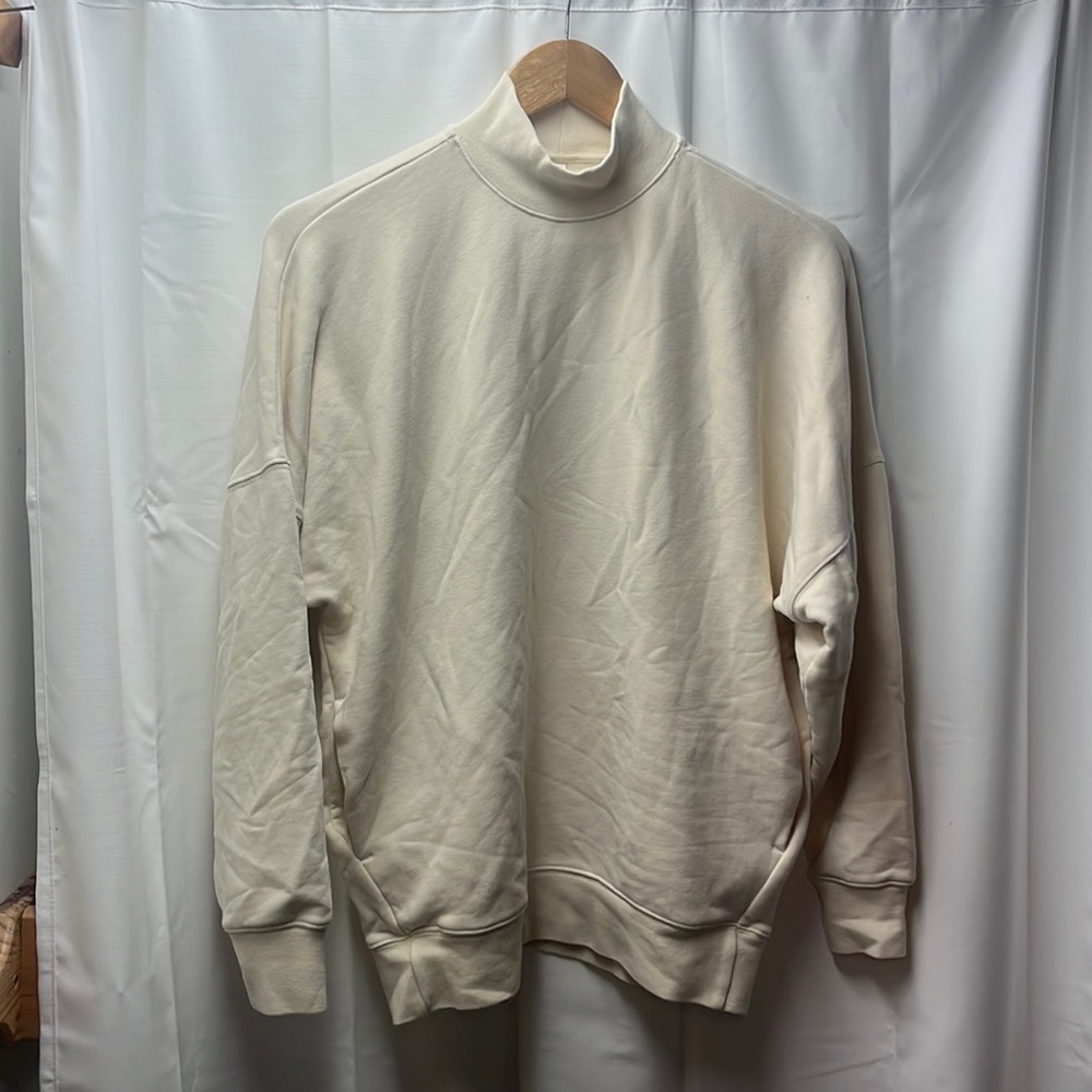 Babaton Cream Mock Neck Sweatshirt